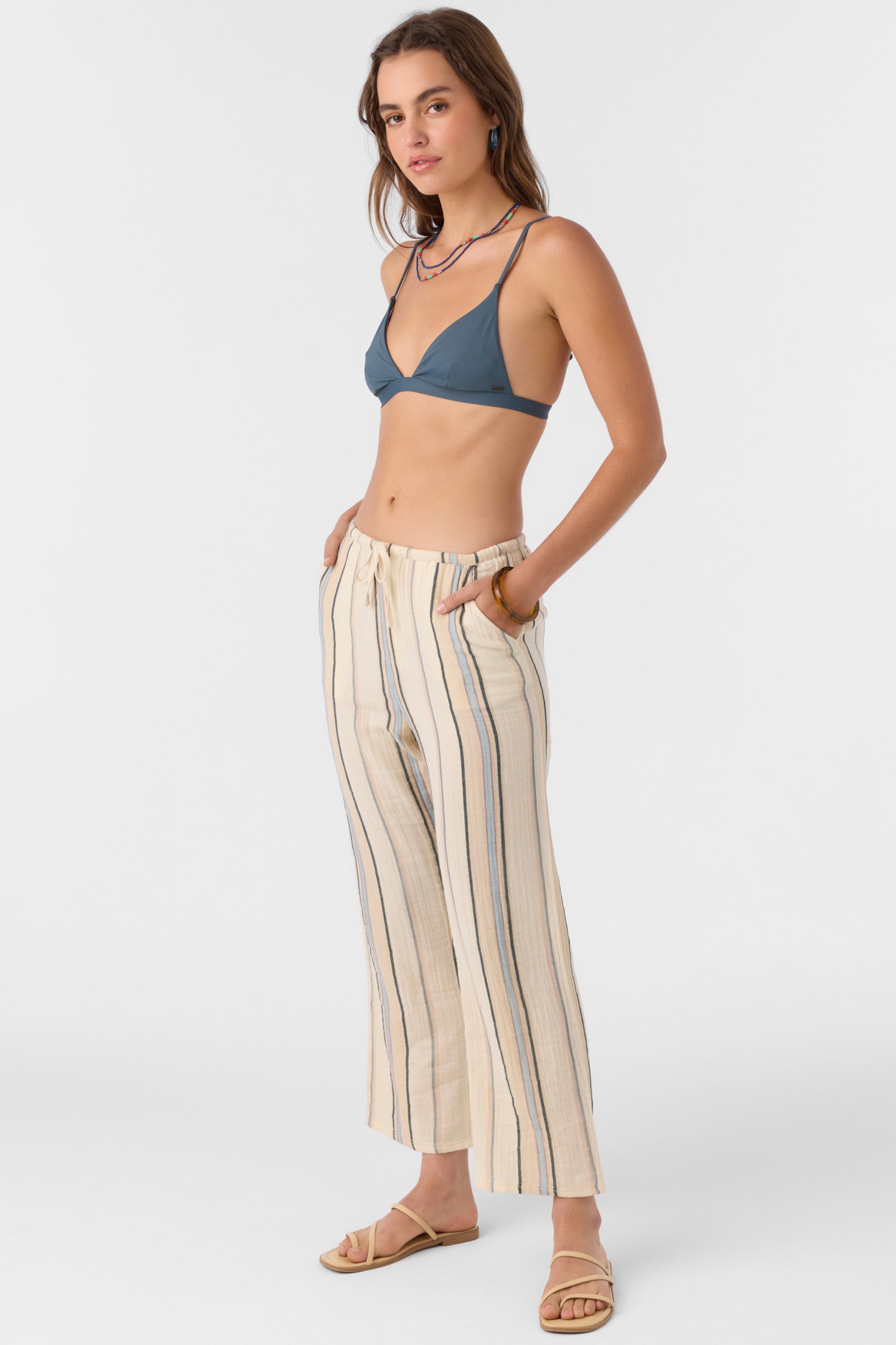 Brenda Stripe Pants - Tapioca | O'Neill