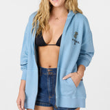 Byron Hooded Oversized Fit Zip Fleece Jacket