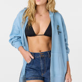 Byron Hooded Oversized Fit Zip Fleece Jacket