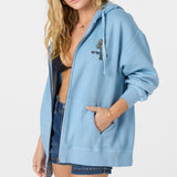 Byron Hooded Oversized Fit Zip Fleece Jacket