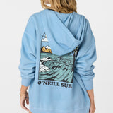 Byron Hooded Oversized Fit Zip Fleece Jacket