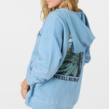 Byron Hooded Oversized Fit Zip Fleece Jacket