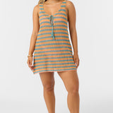 Ryan Stripe Mini Cover-Up Dress