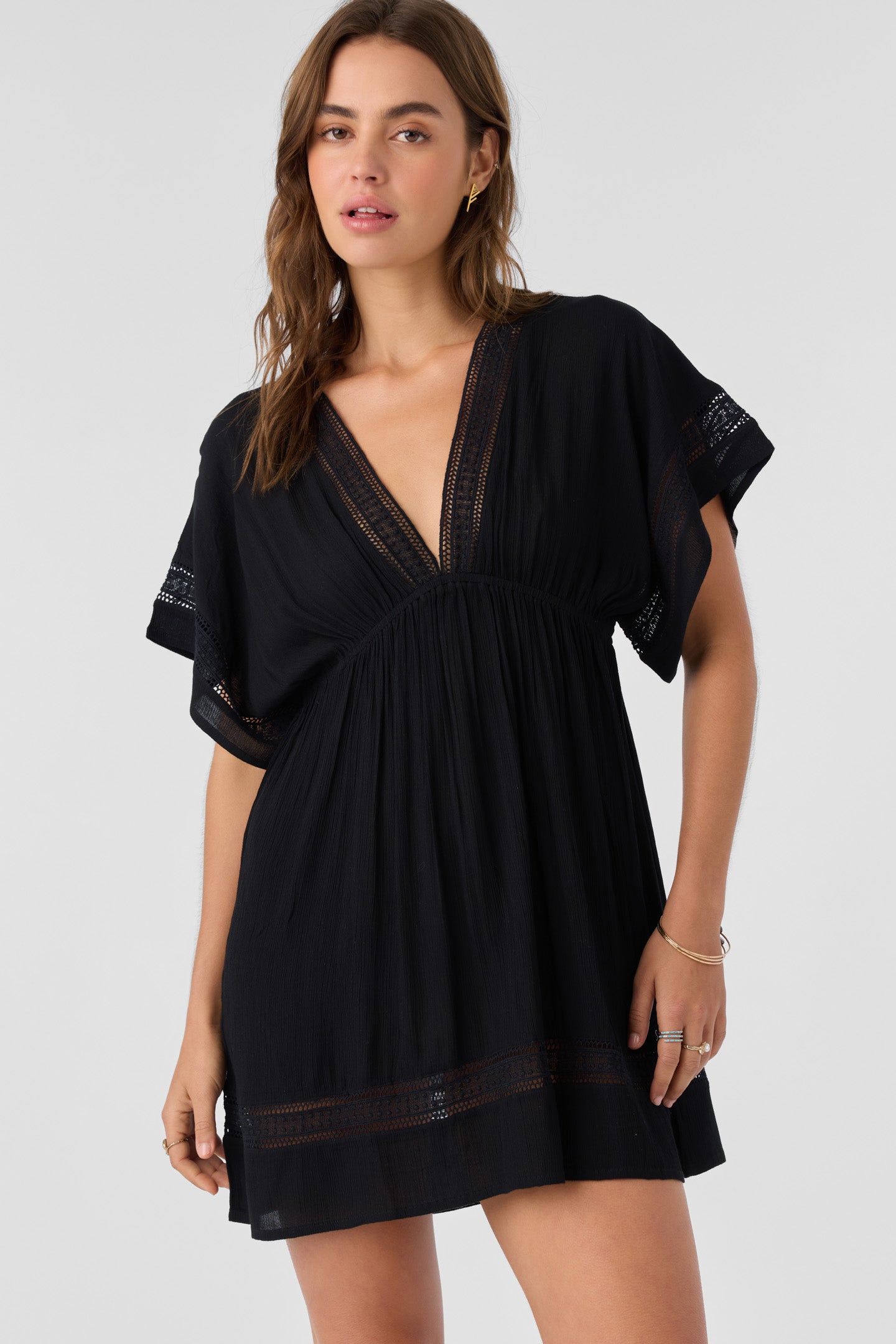 Kleo Woven Cover-Up Dress - Black | O'Neill Kleo Woven Cover-Up Dress - Black | O'Neill