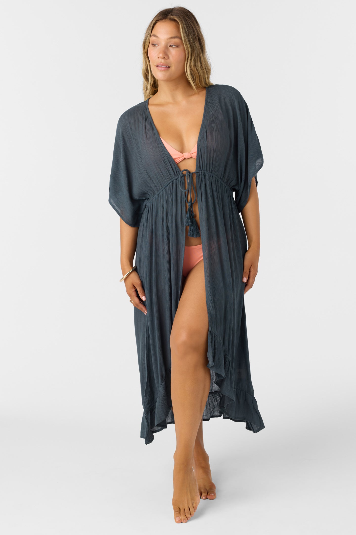 O'neill Women's Wilder Midi Dress Cover Up - Slate - S O'neill Women's Wilder Midi Dress Cover Up - Slate - S