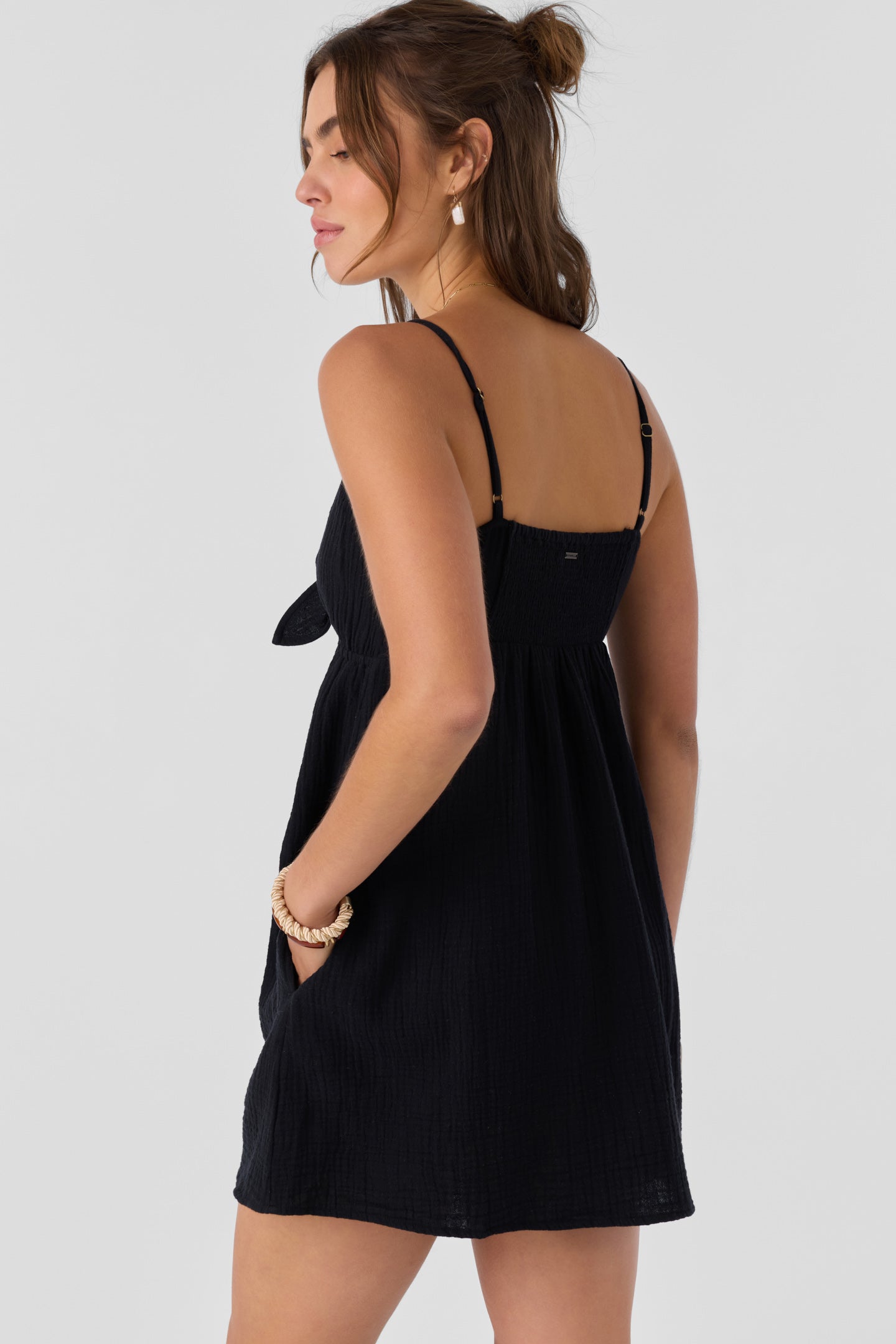 Natalya Short Dress - Black