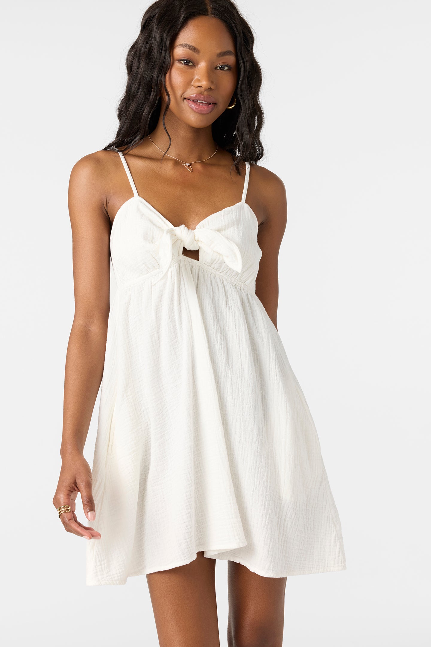Natalya Mini Dress L / WHITE