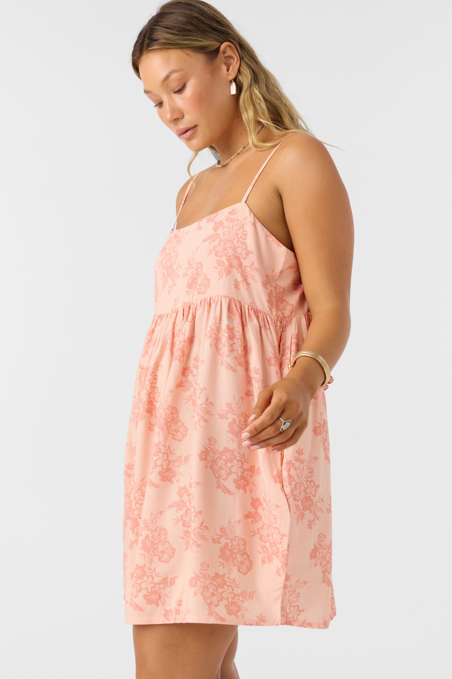 Saskia Short Dress - Coral Pink | O'Neill