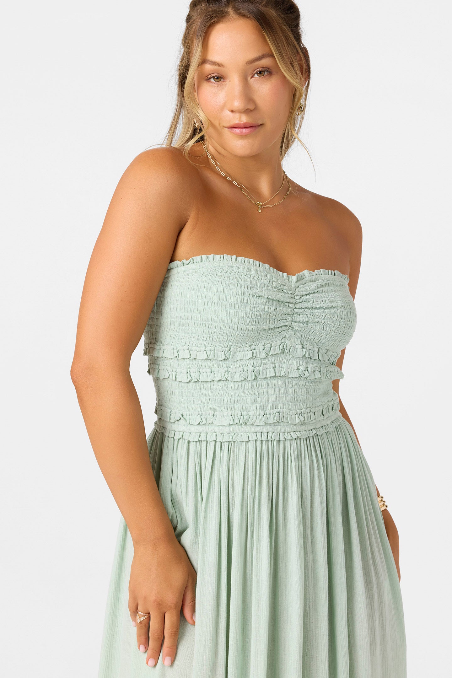 princess polly baby blue dress Devyn Midi Dress - Seafoam