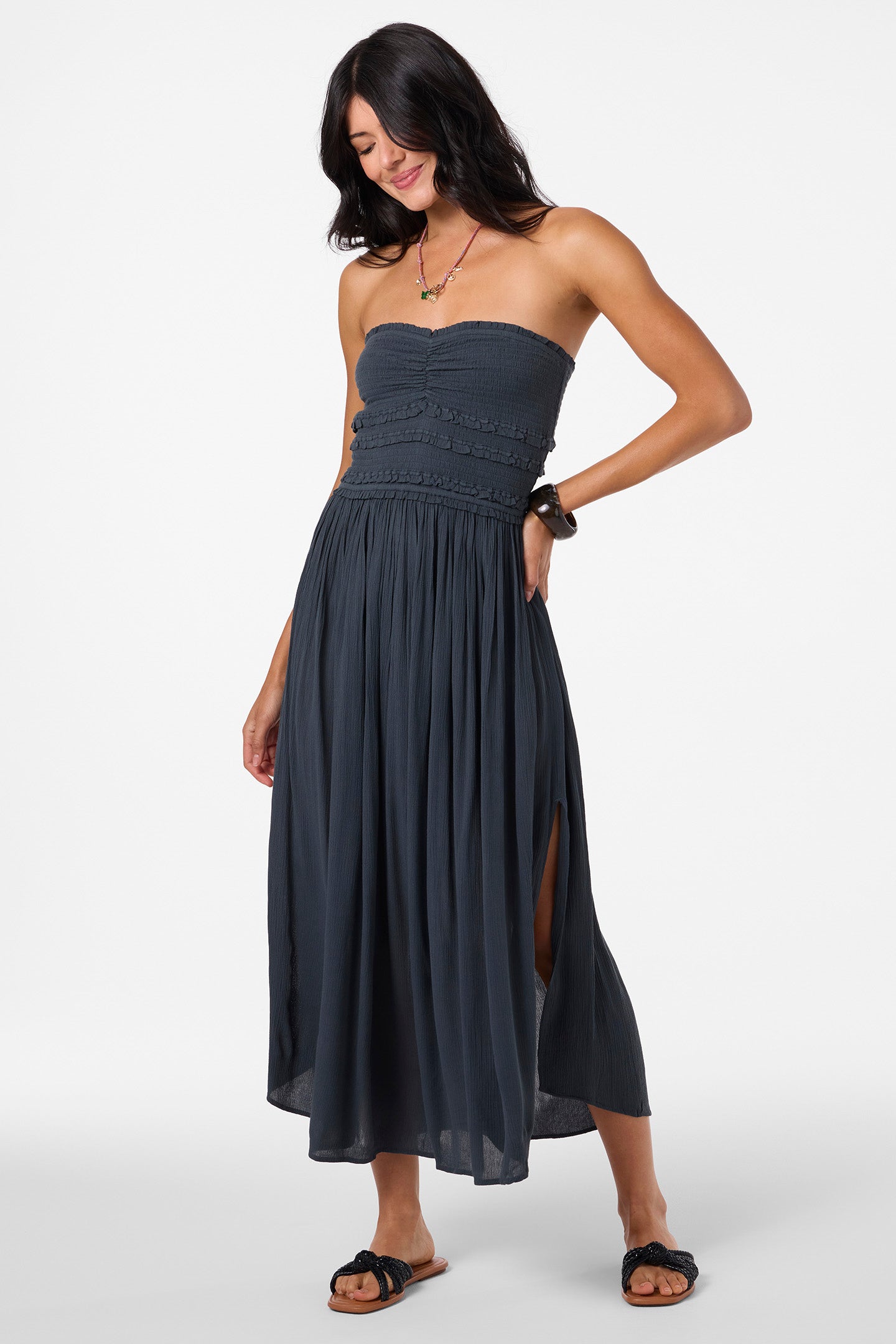 Devyn Midi Dress - Slate
