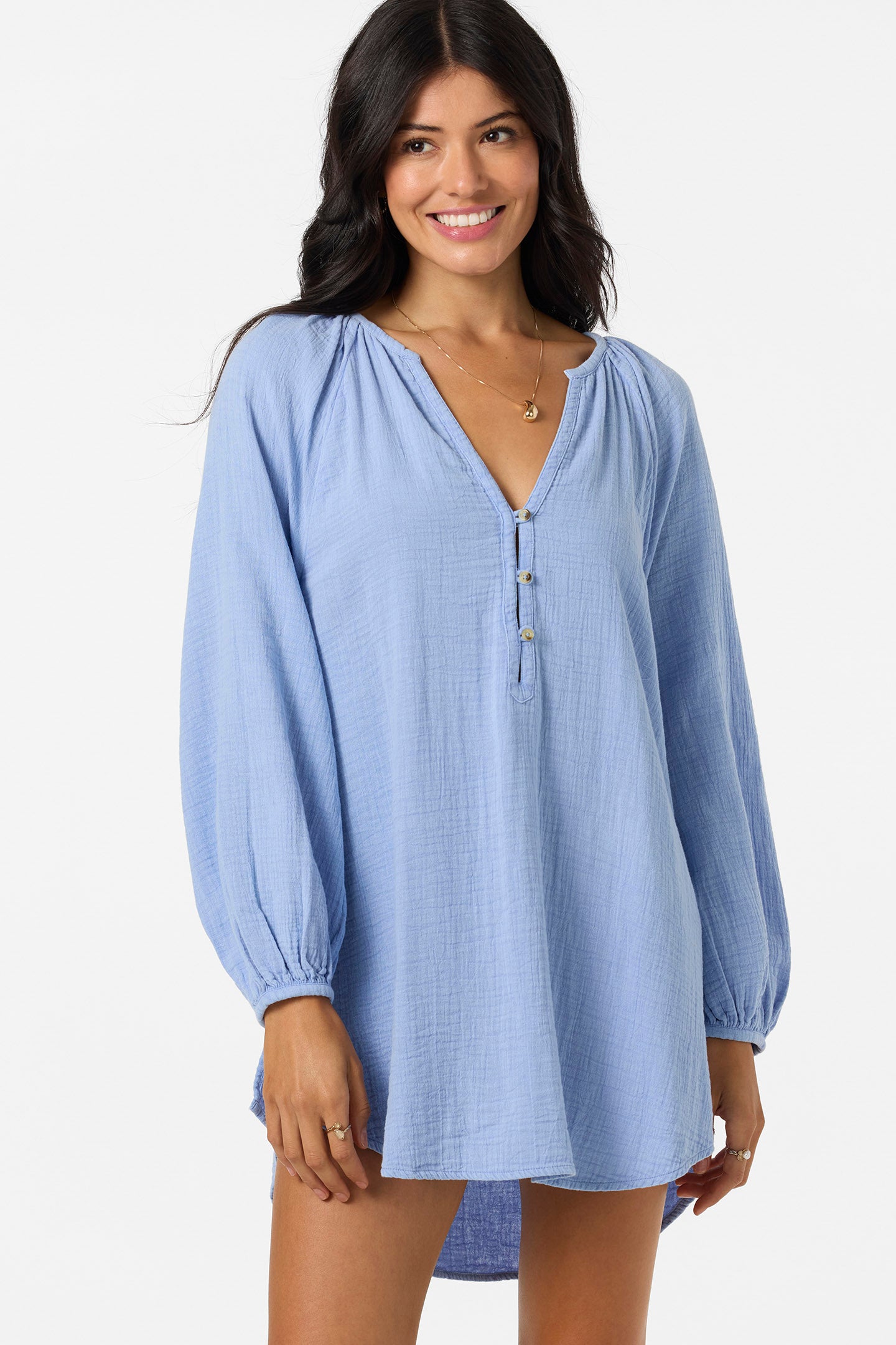 Krysten Tunic Dress - Hydrangea