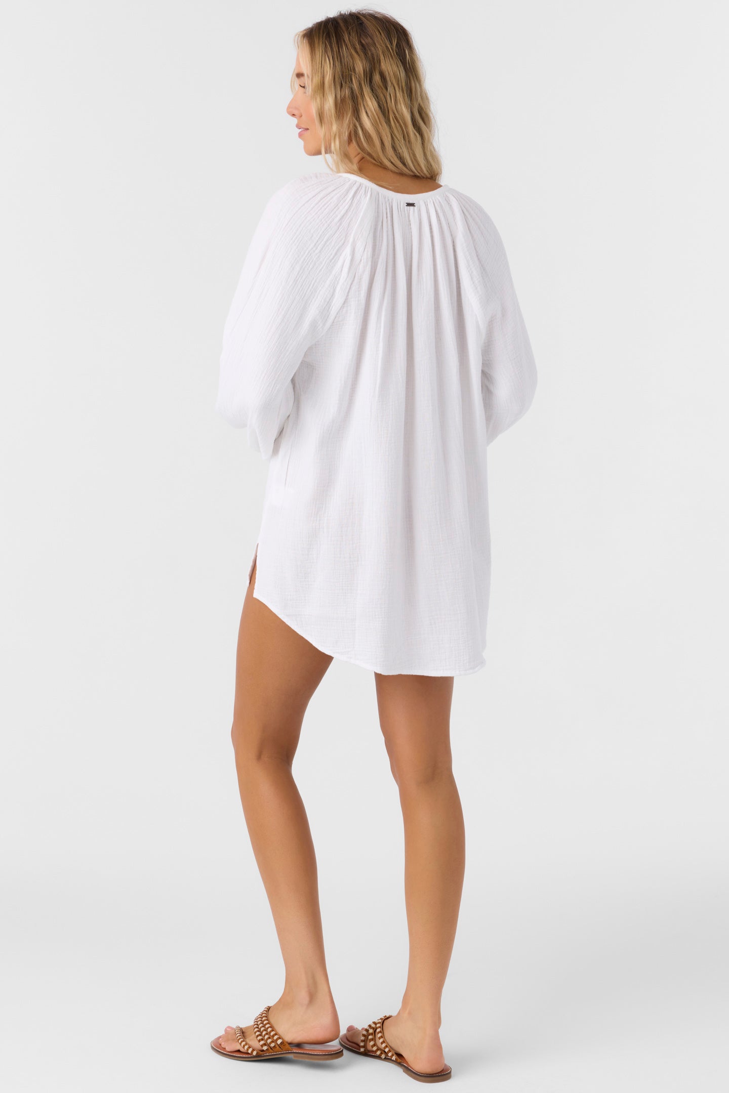 O'neill Women's Krysten Tunic Dress in White, Size 2XL