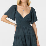 Layken Solid Short Dress