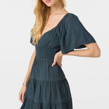 Layken Solid Short Dress