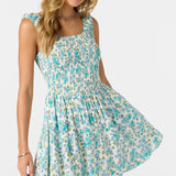 Adelle Coastal Floral Mini Dress