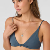 Saltwater Solids Pismo Tall Tri Bralette Top