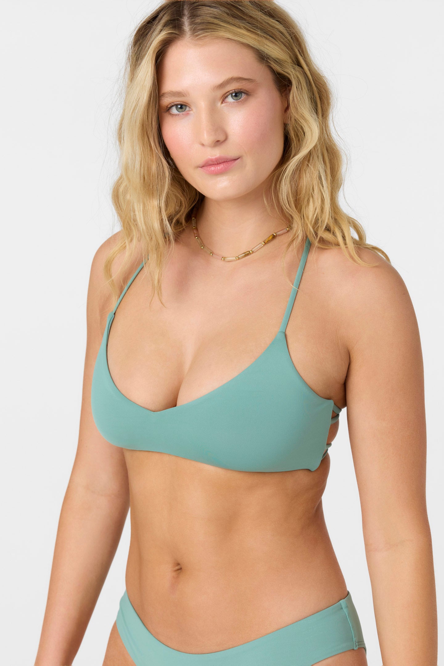 SALTWATER SOLIDS HUNTINGTON BRALETTE TOP