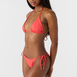 Saltwater Solids Rib Venice Triangle Top