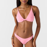 Saltwater Solids Rib Pismo Bralette Top