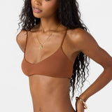 Saltwater Solids Rib Huntington Bralette Top