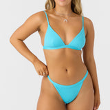 Saltwater Solids Rib Seaside Triangle Top