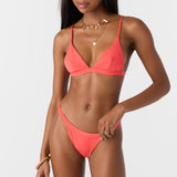 Saltwater Solids Rib Seaside Triangle Top