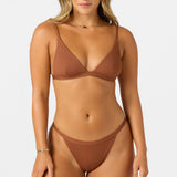 Saltwater Solids Rib Seaside Triangle Top