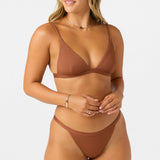 Saltwater Solids Rib Seaside Triangle Top