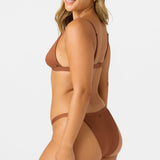 Saltwater Solids Rib Seaside Triangle Top