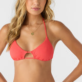 Saltwater Solids Rib Madrid Halter Top
