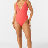Saltwater Solids Rib Edgewater One-Piece