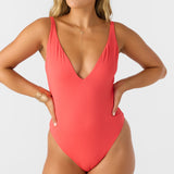 Saltwater Solids Rib Edgewater One-Piece