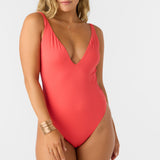 Saltwater Solids Rib Edgewater One-Piece