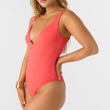Saltwater Solids Rib Edgewater One-Piece