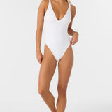 Saltwater Solids Rib Edgewater One-Piece