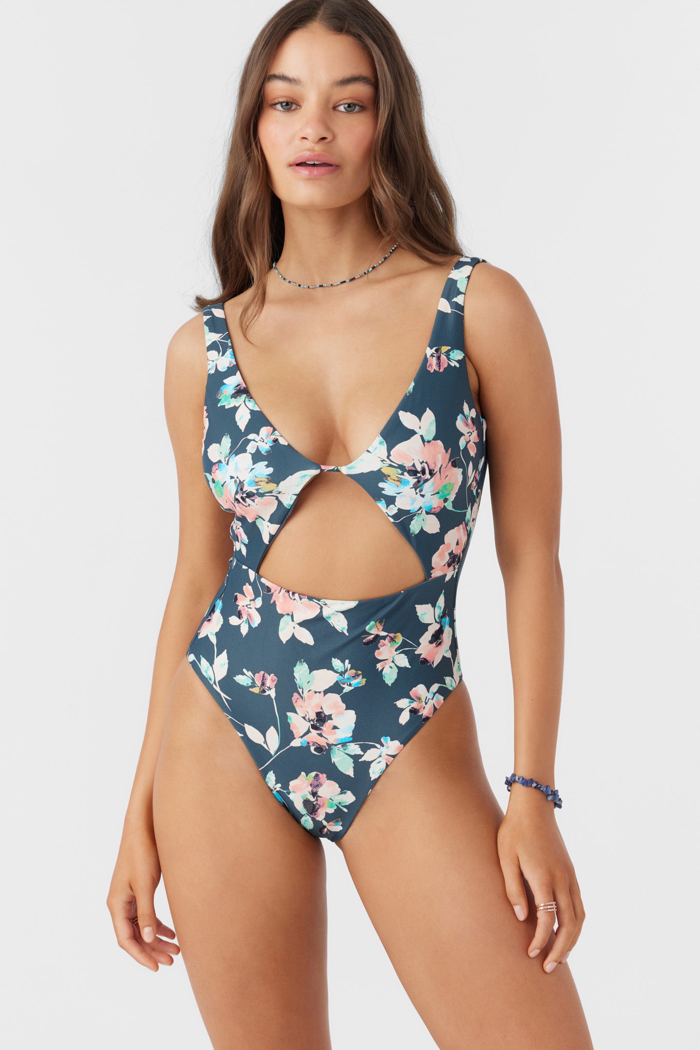 MELODY FLORAL MORRO BAY ONE-PIECE