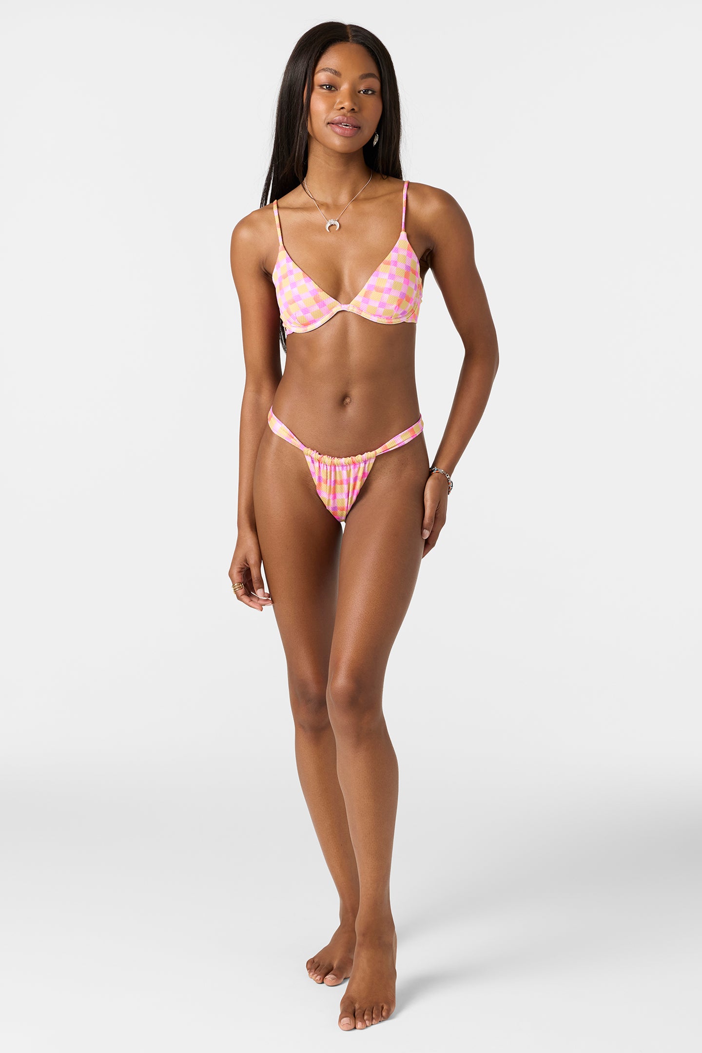 herlipto Aperol Bikini Set ピンク herlipto Aperol Bikini Set ピンク Pink Triangle Bikini Set