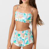 Girl's Cruising Printed 2" Elastic Boardshorts