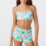 Girl's Cruising Printed 2" Elastic Boardshorts