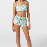 Girl's Cruising Printed 2" Elastic Boardshorts