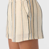 Girl's Carlita Jacey Stripe Beach Shorts