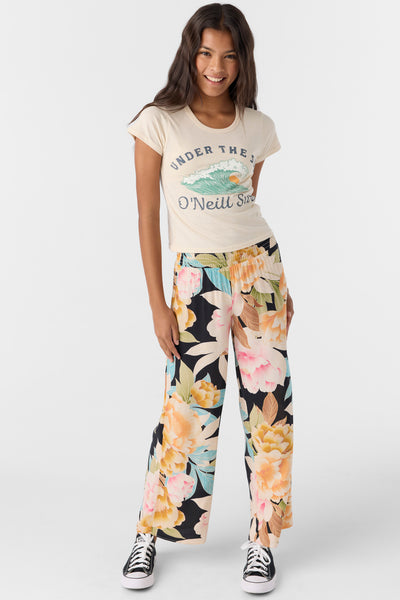 Girl's Torrie Pant Mikah Floral - Black | O'Neill