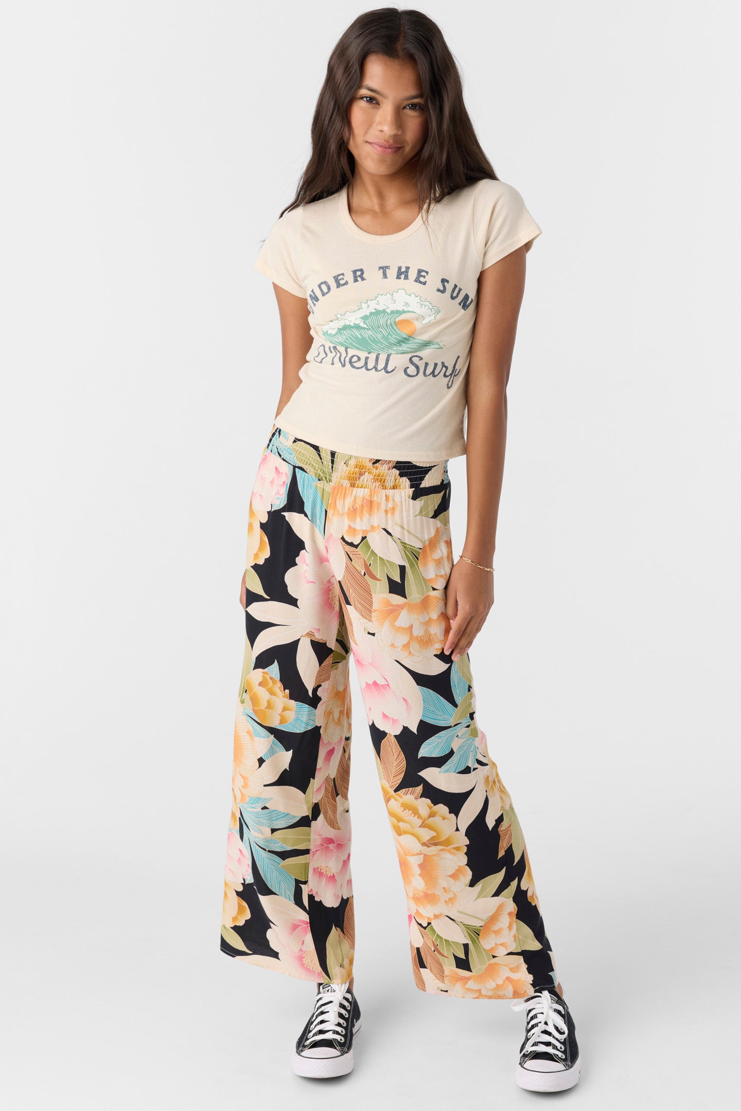 Girl's Torrie Pant Mikah Floral - Black | O'Neill
