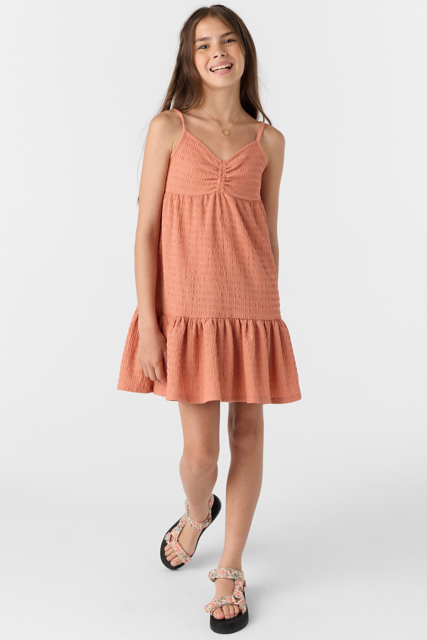 clay mini dress Girl's Phelly Short Dress - Canyon Clay