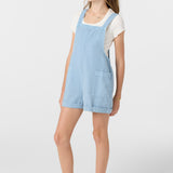 Girl's Starlette Faded Denim Overalls