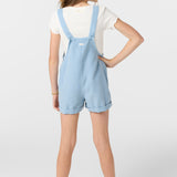 Girl's Starlette Faded Denim Overalls