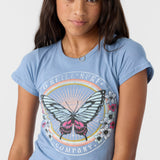 Girl's Beachy Butterfly Tee