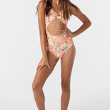 Girl's Kelly Floral Twisted One-Piece