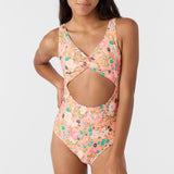 Girl's Kelly Floral Twisted One-Piece