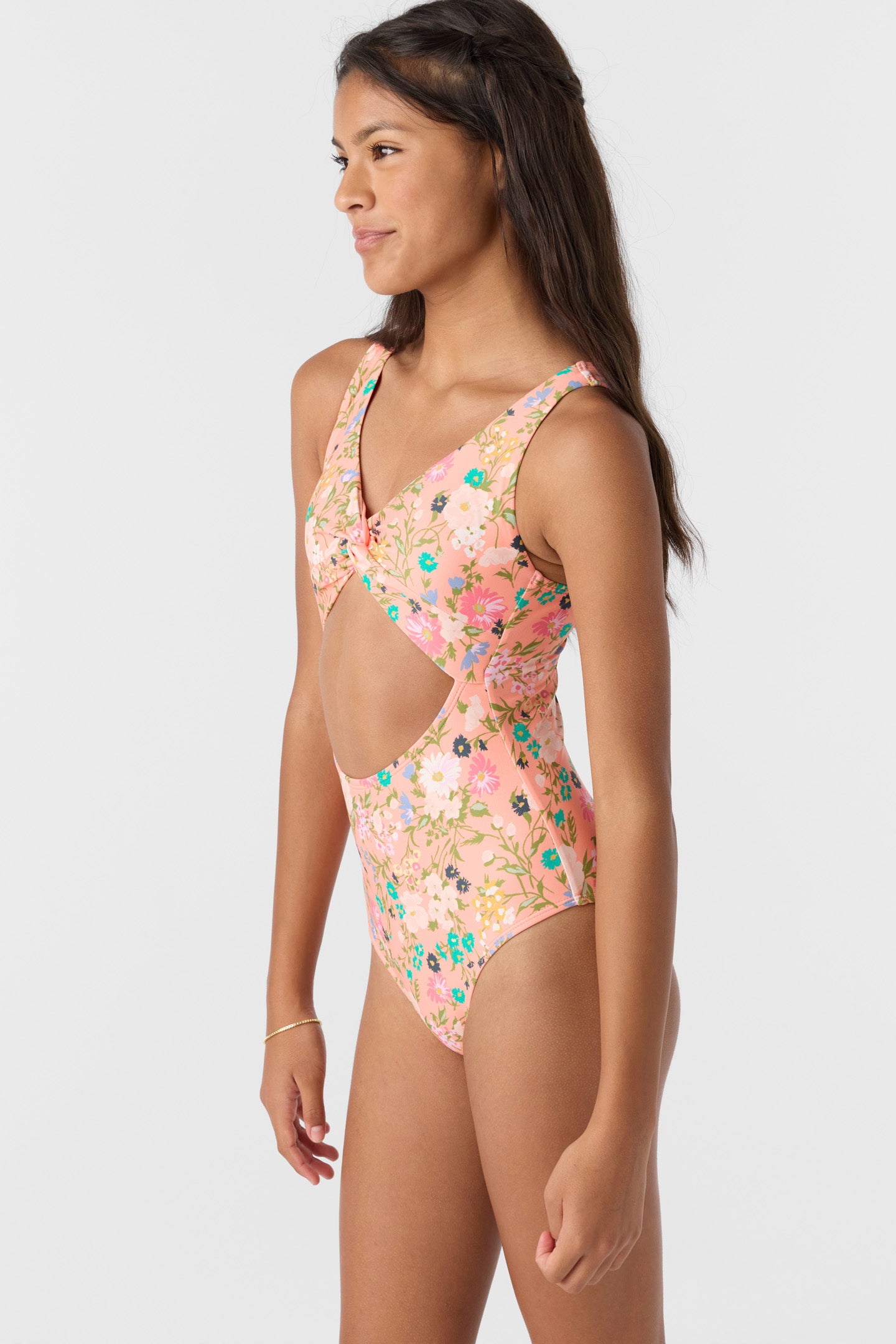 Girl's Kelly Floral Twisted One-Piece - Desert Flower | O'Neill